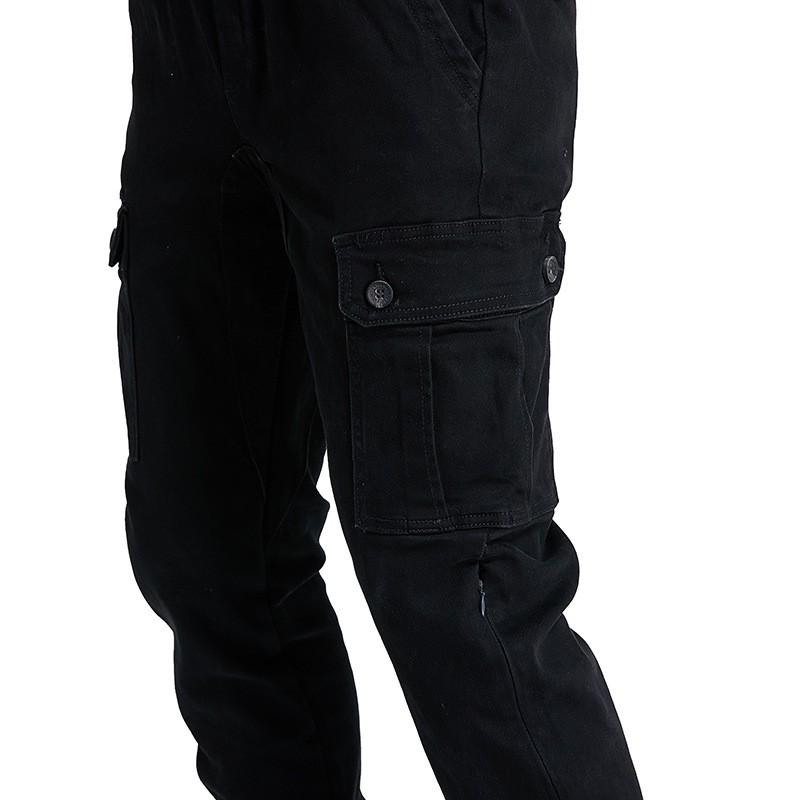 Herren Motorrad-Fahrhose Mit Knieschutz Taktisches Cargo-Design Baumwolle Outdoor Motorrad Schutzhose