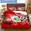 3-teiliges weiches Bettwäscheset mit FC-Wappen-Design, inklusive 1 Bettbezug und 2 Kissenbezügen. Perfekt für Schlafzimmer, Wohnheim, Fan-Geschenk