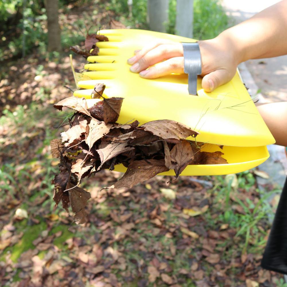 2pcs Plastic Adjustables Handles Leaf Claws Multi-purpose Leaf Grabbers For Picking Up Leaves