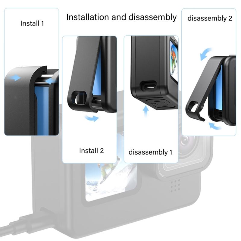 Camera Battery Door Replacement Detachable Battery Lid for , Secure Seal Against Water and Dust