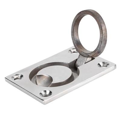 Reinforced Ring Handle Stainless Steel Flush  Locker Flush Mount Boat Marine Hardware  Boat