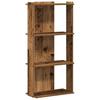 Bookshelf with 3 Shelves Rustic Wood Effect 60 x 30 x 120 cm Engineered Wood