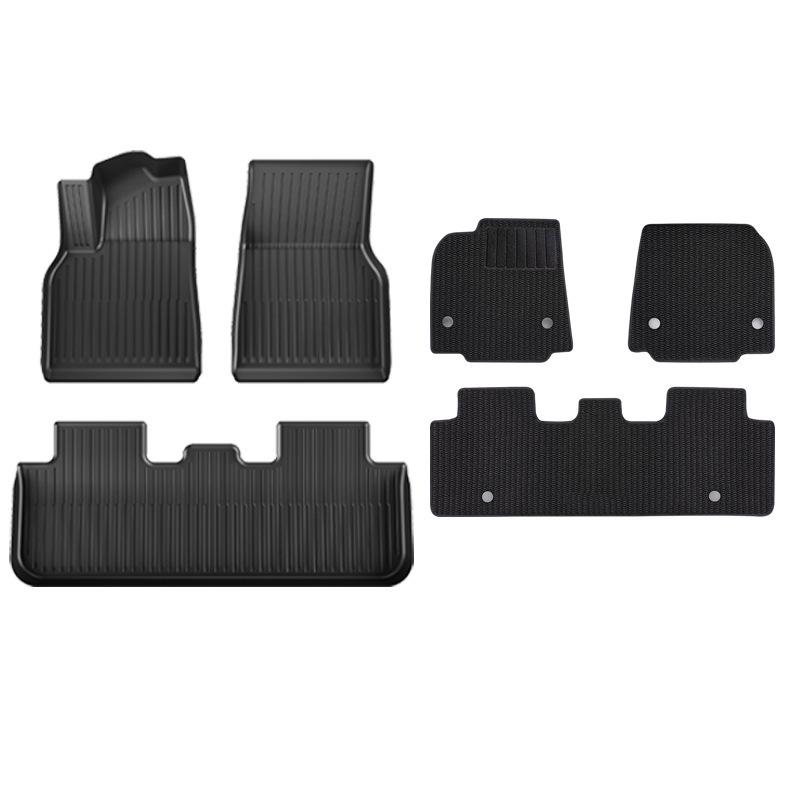 TPE Floor and Trunk Mats for Tesla Model YL/Y/3 - Designed to Fit Perfectly.