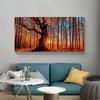Nature Sunrise Forest Trees Canvas Painting Posters and Prints Landscape Wall Art Pictures for Modern Living Room Cuadros Decor