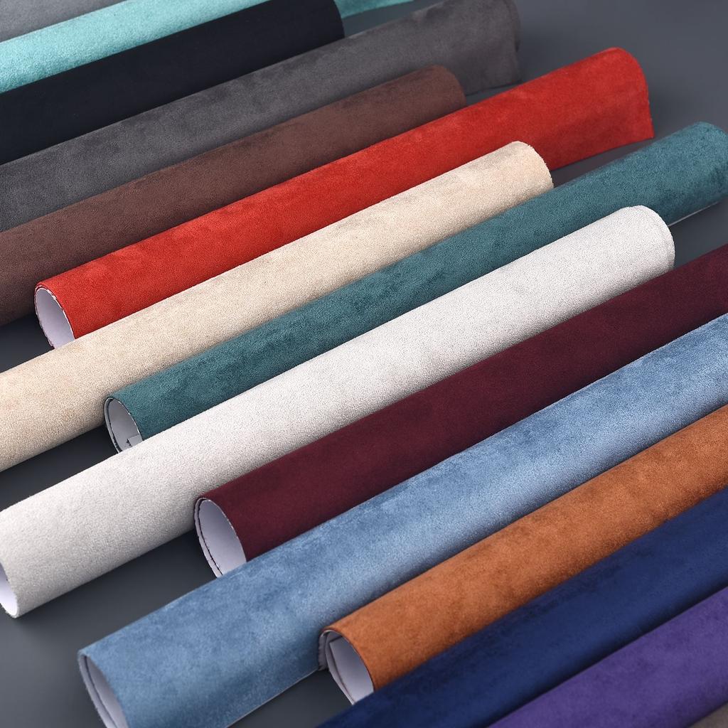 20x30cm Mehrfarbiges Wildleder-Gewebe Selbstklebendes Klebe-Tuch Für Auto-Innenraum-Modifikation Türverkleidung Werkbank DIY-Zubehör