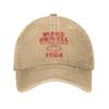 1984 Make Orwell Fiction Again Baseball Cap Casual Distressed Denim Dystopische Welt Sonnenkappe Unisex Outdoor Laufgeschenk Hut Kappe