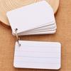 DIY Portable Flashcards: Blank Cards with Ring for Handwritten Memorization