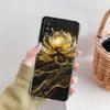Phone Case For Samsung A15 A13 A35 A55 A51 A71 A41 A31 A21S A03S A05 A17 A23 A25 A33 A53 A73 5G A07 4G Clear Cover Lotus Pattern