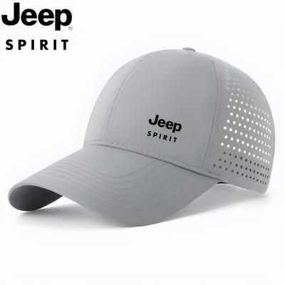 Jeep Quick Drying Baseball Hat Summer Mesh Men's and Women's Sunshade, Breathable Sunscreen, Duck Tongue Hat