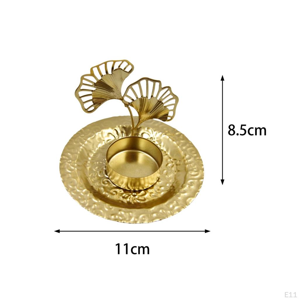 Candle Holder Metal Candlestick Gifts Stand Table Centerpiece Ornament for Dining Room