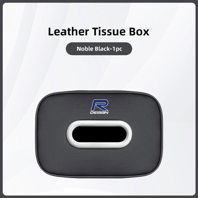 Porte-boîte à mouchoirs de voiture en cuir pour accoudoir de voiture, étui à serviettes, sac pour pare-soleil, siège arrière pour Volvo Rdesign V60 V40 XC90 S60 XC60 V50 V70 S90