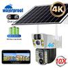 WIFI/4G Smart Solar Surveillance Camera, Available with 1, 2 or 3 Lenses (Single/Dual/Triple Screen), HD Night Vision CCTV