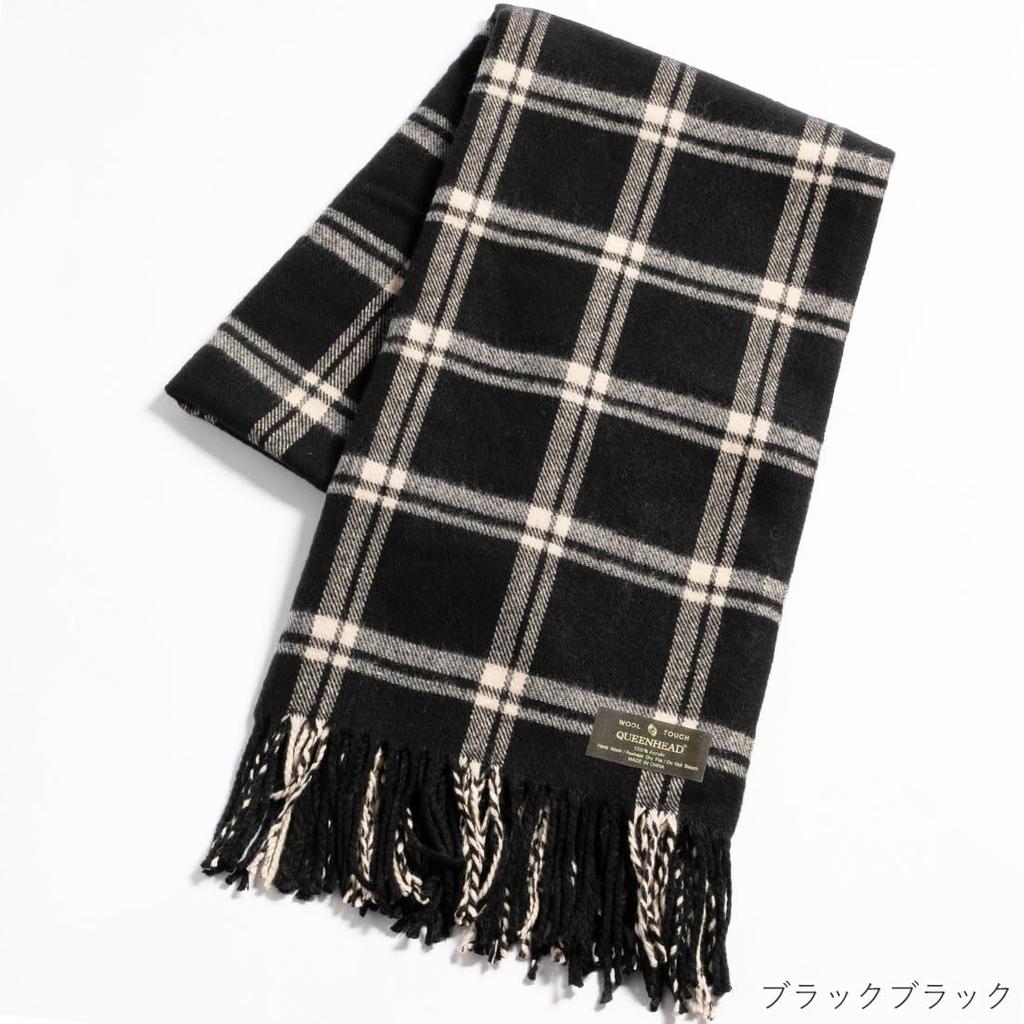 Queen Head Large Stole 21 (Free Size, Black)