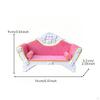 Rolled Armrests Soft Textile Ornate Dollhouse Sofa 1:12 Scale