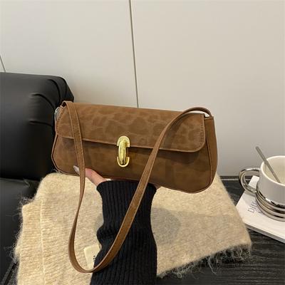 Sac d'aisselle de niche imprimé léopard nouveau sac d'hiver pour femme tendance et beau mode sac à bandoulière messenger petit sac carré