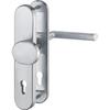 Door Furniture - Hoppe - Stockholm - Stainless Steel - Long Plate - Distance 88 Mm