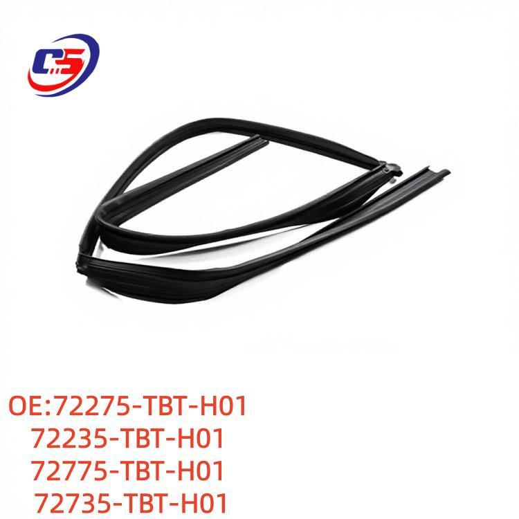The 72735-TBT-H01 Sealing Strip fits 19-20 Honda Lingpai window glass grooves. 72275-TBT-H01