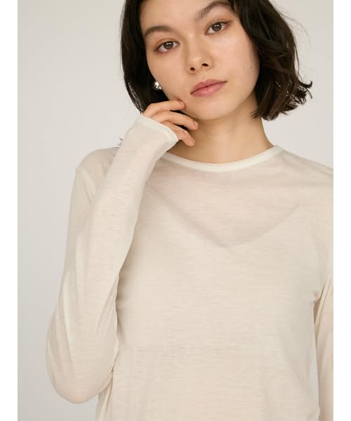 Emi Sheer Tele Rib Free Size Top, 13WCT254064, White,