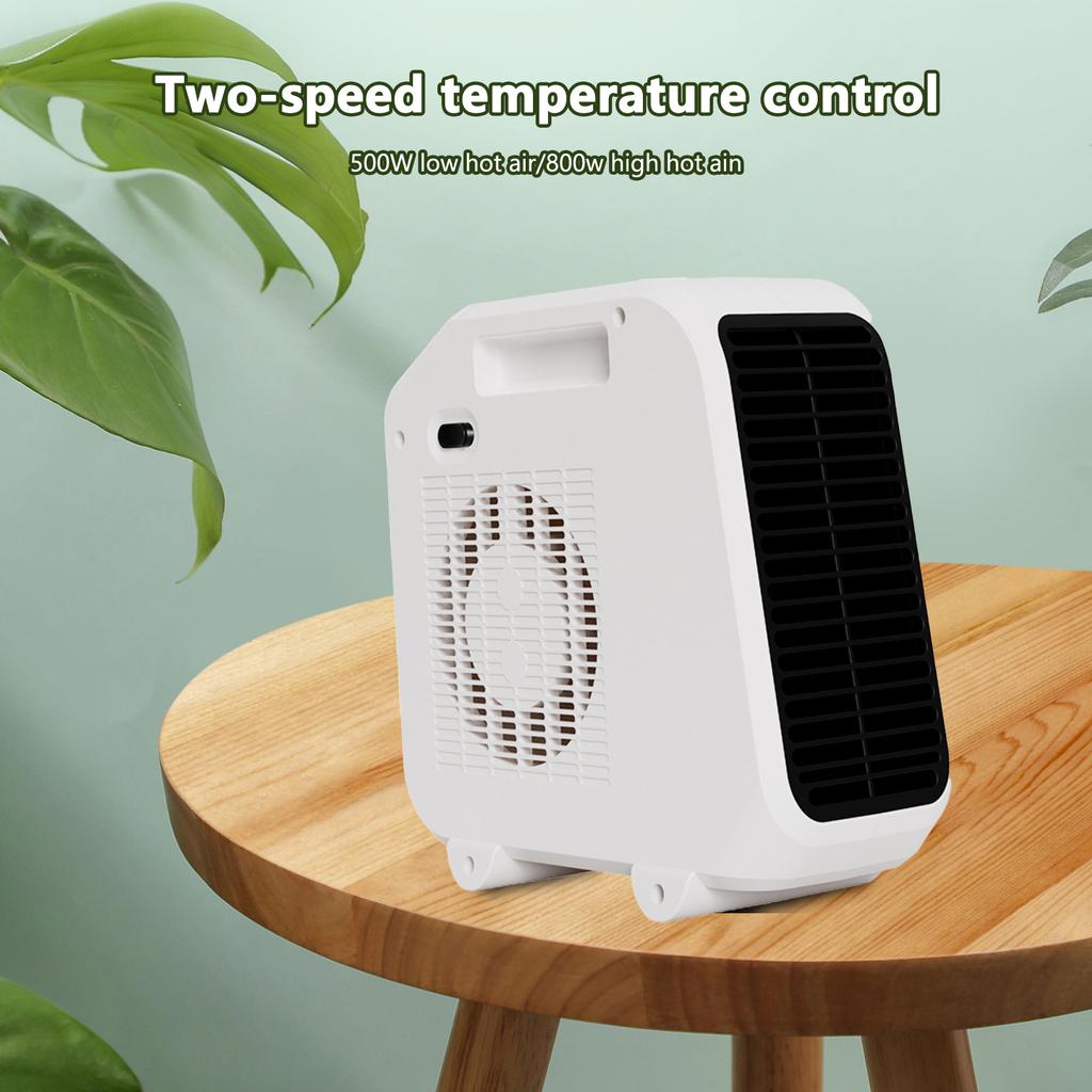 1800w Portable Fan Heater Silent Overheat Protective Electric Heater For Bedroom Living Room Office