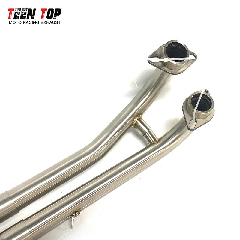 Stainless Steel Motorbike Exhaust Pipe For Yamaha Tmax500 Tmax530 Front Link Pipe Tmax 500 530 Exhaust Header Fit 51mm Muffler