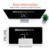 Rammstein Heavy Metal Icon Large Gaming Mouse Pad Nonslip Rubber Base Waterproof Desk Mat For Office Pc Laptop