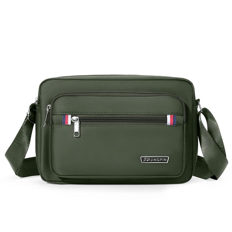 Men's Casual Canvas Crossbody Backpack - Small Oxford Fabric Shoulder Bag