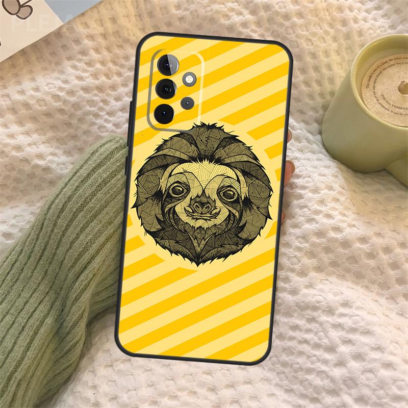 Sloth For Samsung Galaxy A52 A52S A32 A12 A22 A72 A21S A50 A70 A71 A51 A33 A73 A53 Cover Case