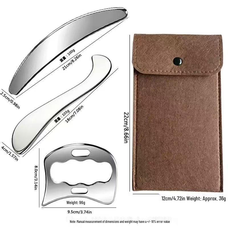 Stainless Steel Gua Sha Board for Full Body Muscle Relaxation and Circulation