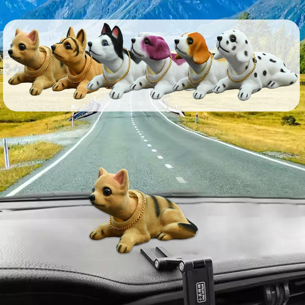 Car Doll Husky Beagle St Bernard Shepherd Shake Head Auto Interior Accessories Cute Gifts Dog Decoration Creative C7E2