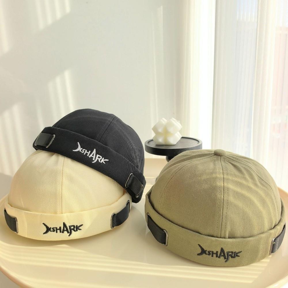 Breathable Beanie Hat Adjustable Brimless Hat Vintage Hip Hop Hat Men