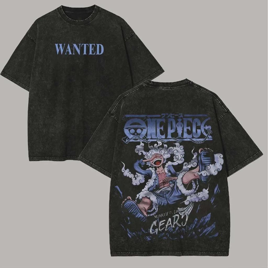 Hot Sale One Piece Boa Hancock Graphic Print T-Shirt Men Women Streetwear Hip Hop Harajuku Fashion Vintage Washed Cotton Summer New Tee Oversized Top