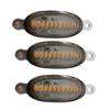 6Pcs Raptor Style Smoked Lens Amber LED Grille Lights For Ford F150