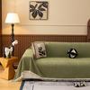 1pc Sofa Cover Chenille Faux Linen Craft, One-Piece Full-Cover Design, Pet-Friendly Furniture Protector for Living Room, Bedroom & Office