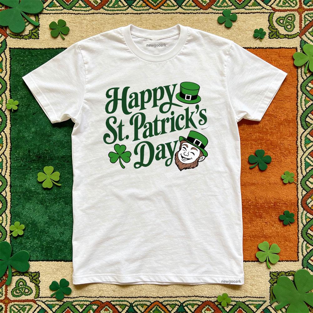 Happy St Patricks Day Its A Great Faith Day for The Irish Premium TShirt Women Unisex Casual Cotton Graphic Shirt Oneck Shirt