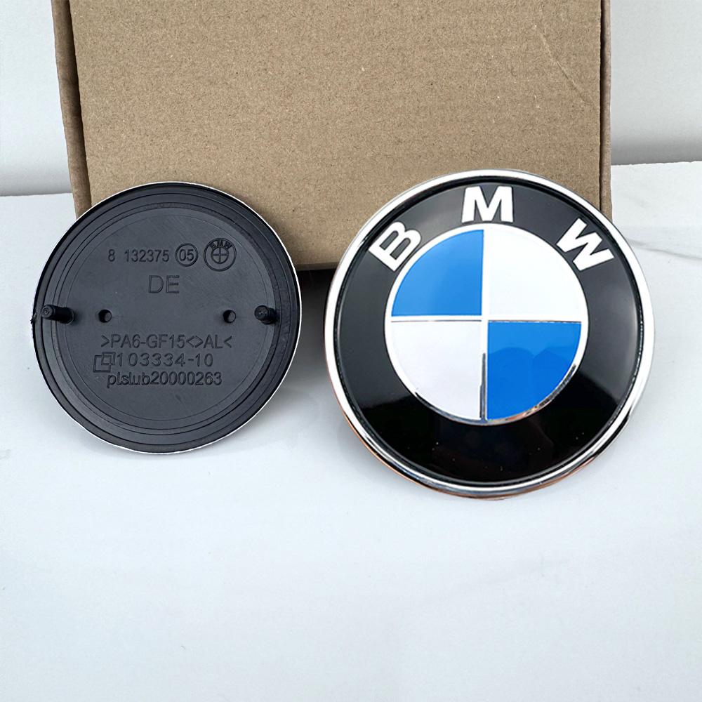 

Carbon All Black Car Front Hood Emblem Logo Rear Trunk Badge For BMW For front 82mm Rear 74mm 2pcs 74mm