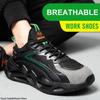 Safety Sneakers Breathable Work Safety Shoes For Men Women Work Sneakers Composite Toe Anti-Smash Protective Shoes Lightweight