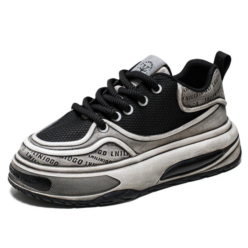 

Thick-soled heightening casual shoes men s trend autumn and winter new models old contrasting colors personalized youth sports dad shoes 39