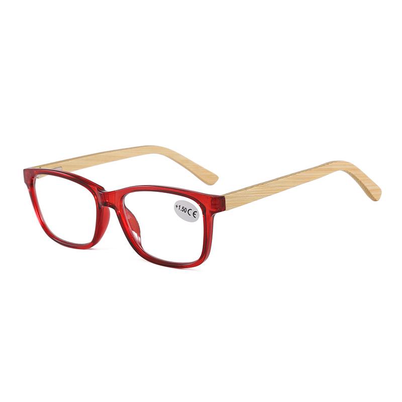 Bamboo Feet Stylish Unisex HD Anti-Radiation Full Frame Spring-Leg Reading Glasses