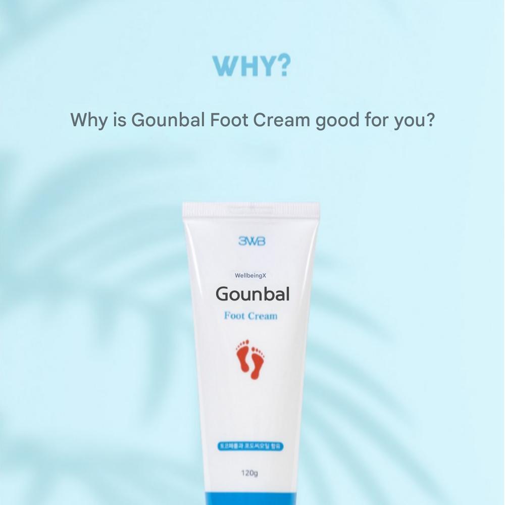 Gounbal Wellbeing Health Farm Fußpeelingcreme (Schlauchtyp), 120 g x 3