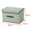 Faltbarer Aufbewahrungsbehälter mit Deckel, Stoff Dekorative Box Organizer Behälter Korb Würfel für