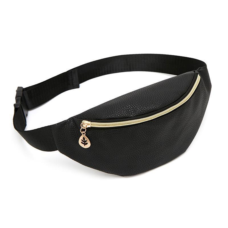 Compact And Chic Travel Hip Bag For Women With Zipper Closure And Pocket
