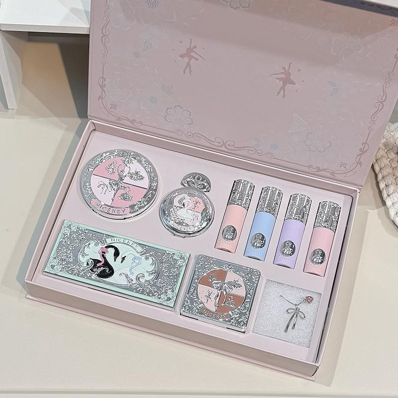 NICEKEY Pink Ballet Makeup Sets Include