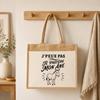 Cabas - PLANETEE - J'peux pas minimaliste - Toile de jute et coton - Illustration âne - 21 L