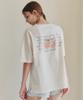 ZEROSTREET [2 Colors] White Peach Short Sleeve T-Shirt