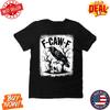Black Crow F-Caw-F Shirt Black Bird Novelty T-Shirt Funny Moon Gothic Fcawf Adul Unisex T-Shirt