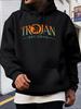 Hoodie - Royal Blue Pullover Sweatshirt with Trojan Records Logo
