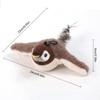 Interactive Cat Toys Rechargeable Electric Chirping Flapping Wings Bird Cats Touch-Activated Squeaky Plush Toy Pet