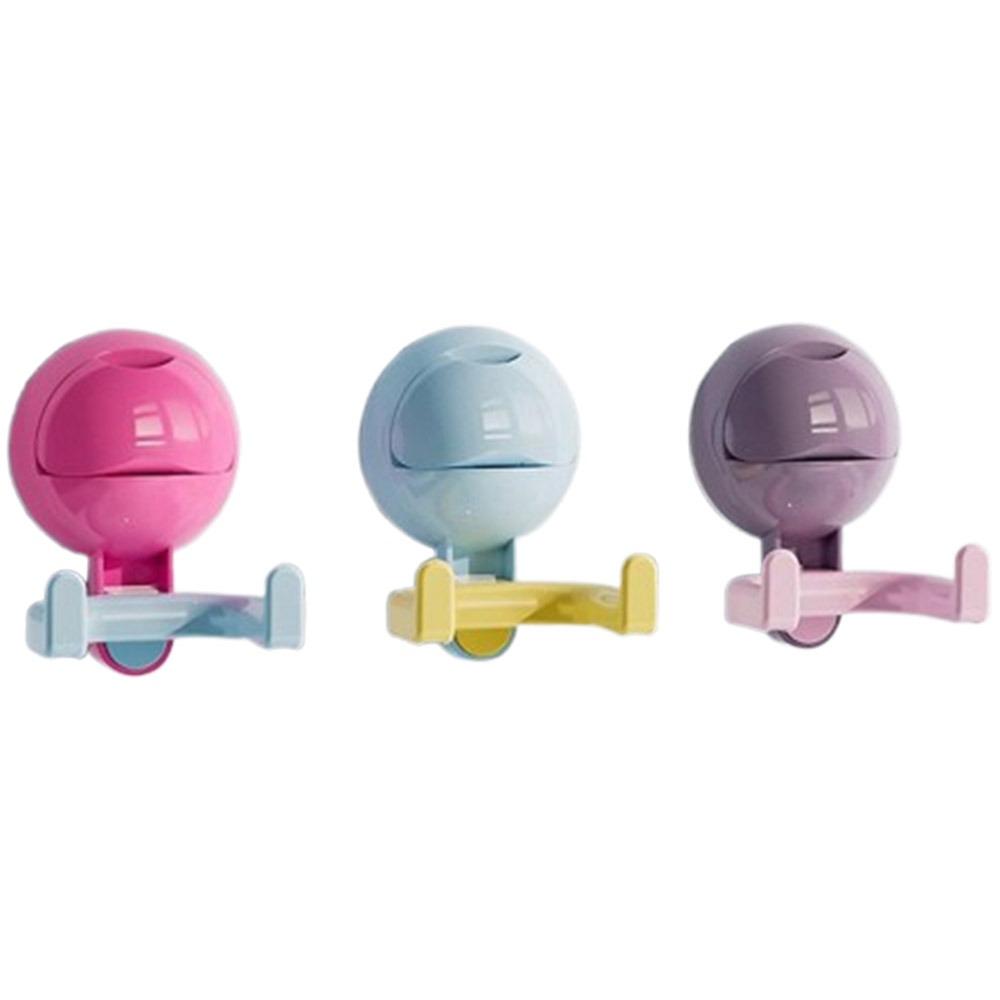 

Punch Free Round Ball Double Head Hook Dopamine Wall Hook Suction Cup Hooks Household Suction Cup Hooks