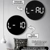 10 Inch Simple Living Room Wall Clock with Control Temperature Humidity Date Week Display Countdown Clock LED Alarm Clock