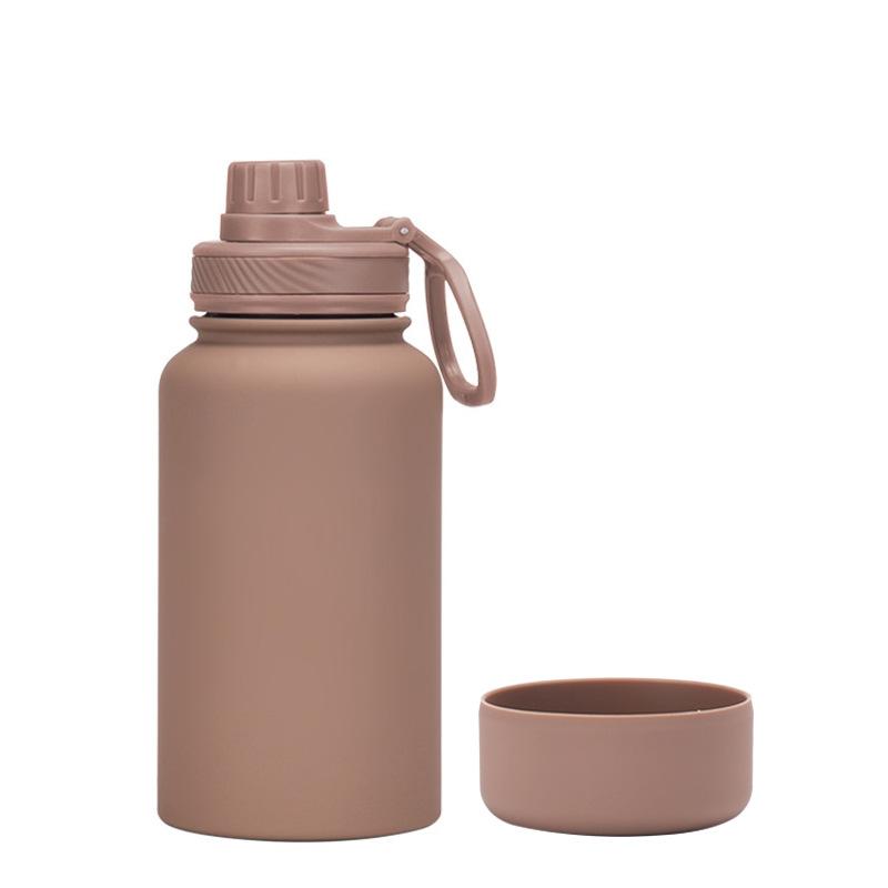 650Ml Stainless Steel Thermos Cup Non-Slip Outdoor Portable Water Cup Simple Wide Mouth Sports Kettle